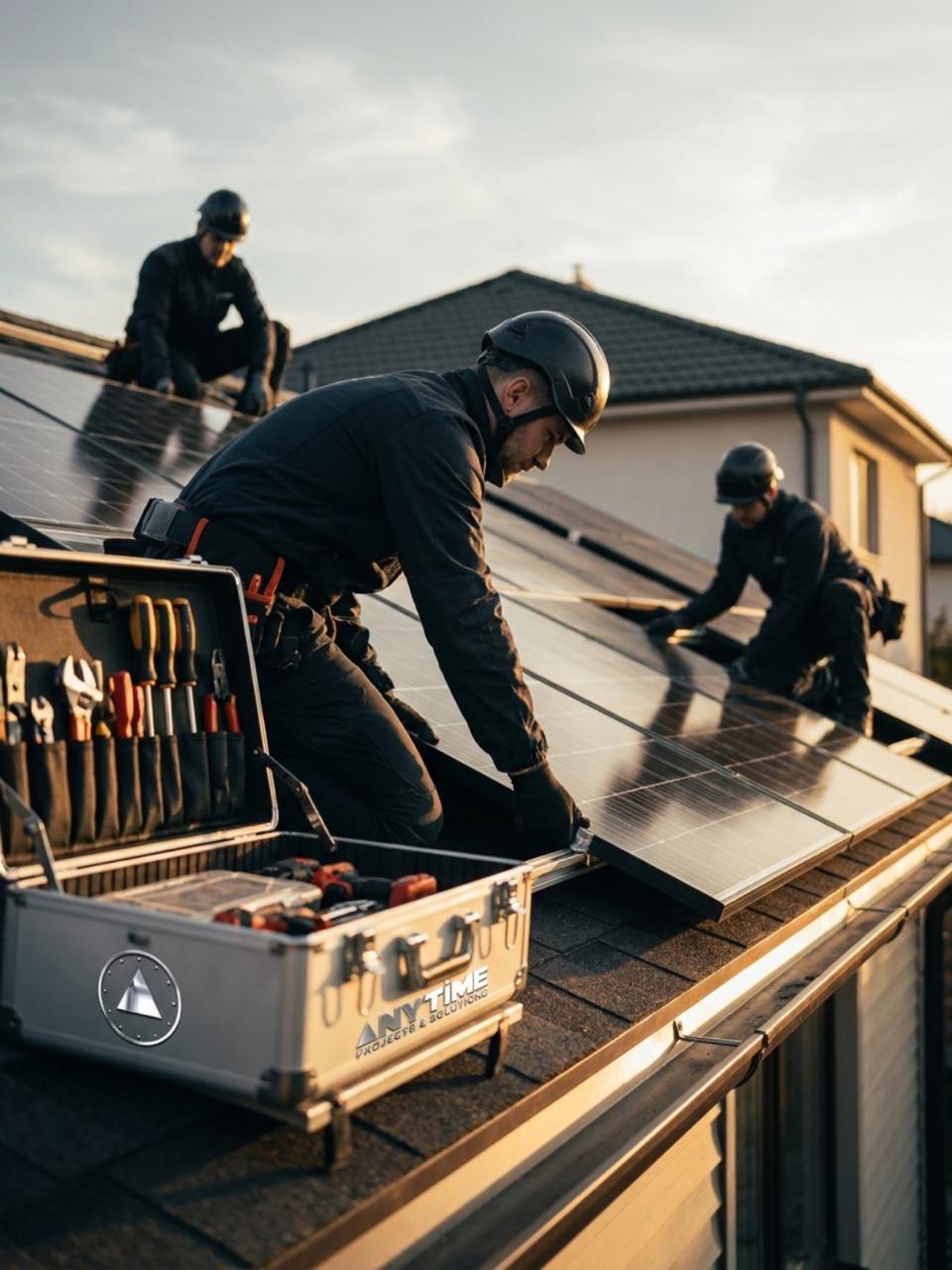 An Anytime Projects crew executing a clean, coordinated home installation